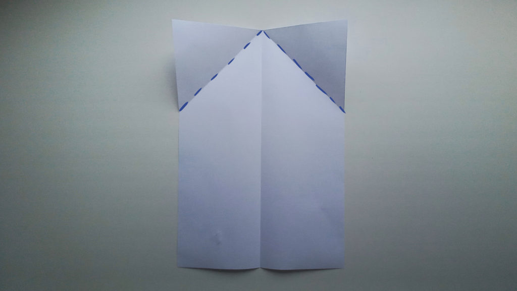 Бумажный самолетик Замок Накамуры - Шаг 4-1 - Заострённая вершина