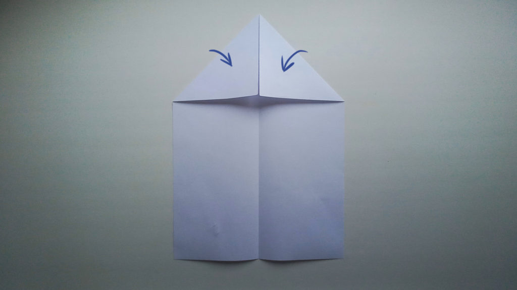 Бумажный самолетик Замок Накамуры - Шаг 4-2 - Заострённая вершина