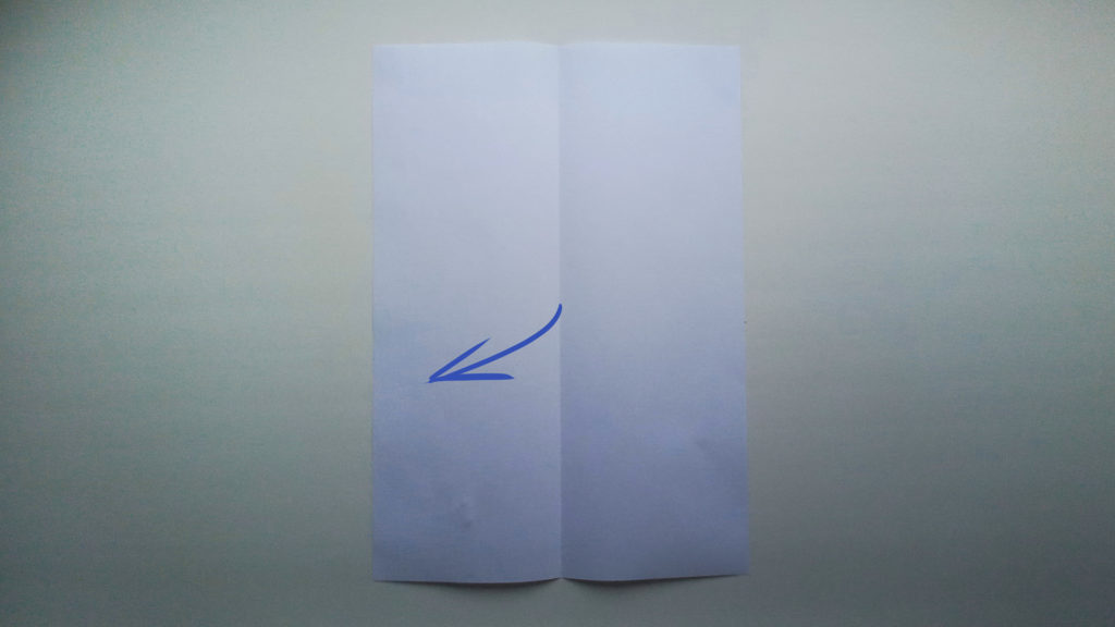 Бумажный самолетик Замок Накамуры - Шаг 3 - Разворачиваем лист обратно