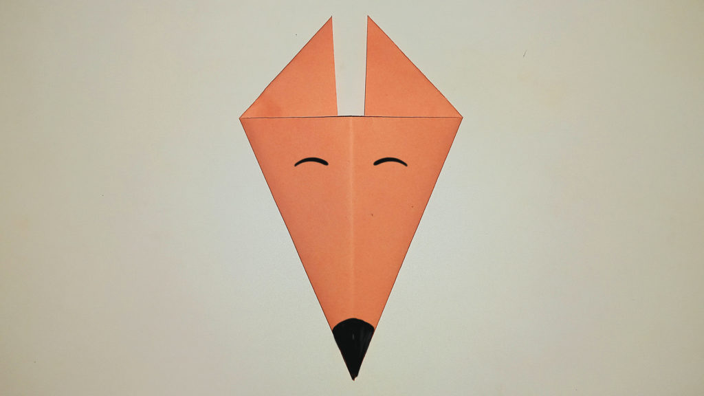 Легкая Оригами лисичка для детей