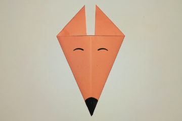 Легкая Оригами лисичка для детей