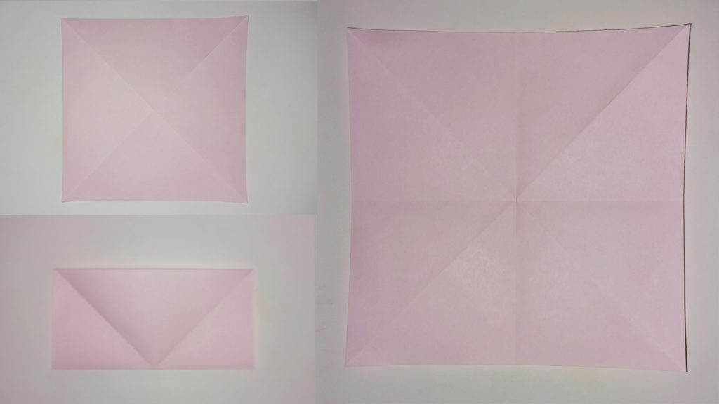 Оригами журавлик - Шаг 3 - Делаем горизонтальные направляющие