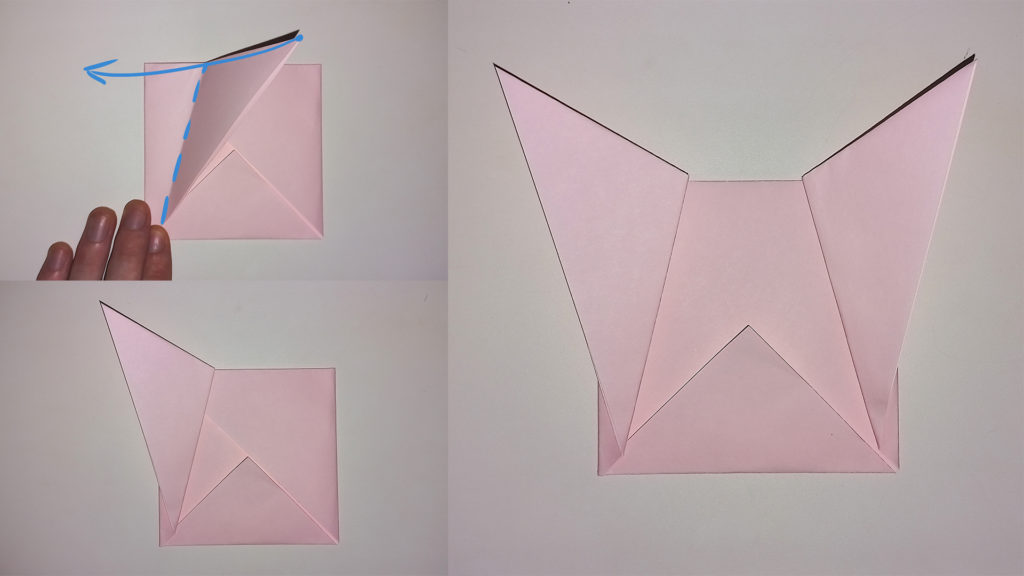 Простой мишка из бумаги - Шаг 6 - Делаем ушки медведя