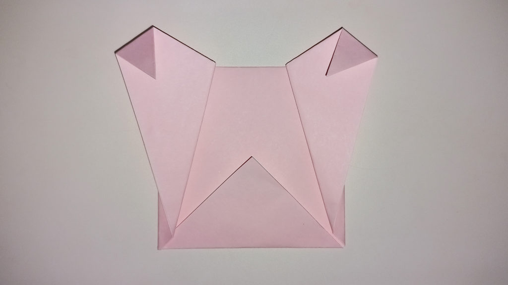 Простой мишка из бумаги - Шаг 7 - Делаем ушки закруглёнными