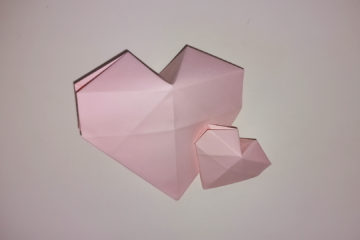 Объемное оригами-сердечко своими руками - пошаговая инструкция