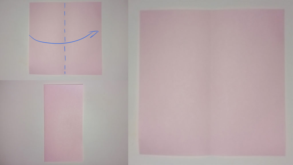 Оригами сердечко - Шаг 2 - Центральная направляющая